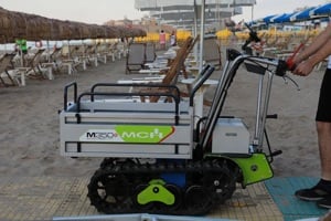 OLASZ GYÁRTMÁNYÚ MCH M350-GXE2.0H elektromos hajtású gumihevederes szállítógép - kép 12