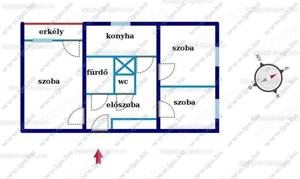 KIADÓ Budapesten a Neszmélyi úton egy 55 m2-es felújított, 3 szobás ERKÉLYES, KLÍMÁS lakás! - kép 2