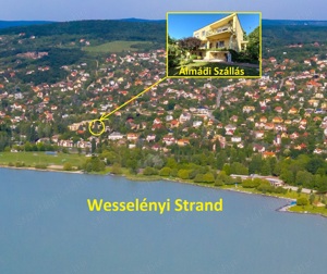 Balatonalmádiban Olcsó strand ,és központ közeli 2-3-4 fős apartman szállások .  Vízpart:kb.300m - kép 11