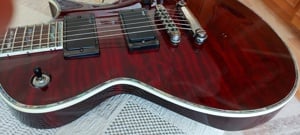 ESP LTD EC-1000 QM Deluxe See Thru Black Cherry elektromos gitár - kép 4