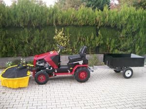 16 LE-s Briggs motoros, Panter FD-5 fűkaszáló traktor, cseh gyártmány! - kép 8