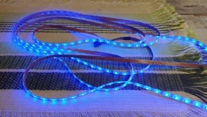 Színváltós, távirányítós, szilikonos 5m LED füzér eladó - kép 5