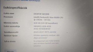 Újszerű Full Hd SSD DDR4 5.Óra Akku Laptop - kép 7