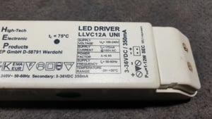 3 - 36 Volt DC, 350 mA LED Driver eladó - kép 2