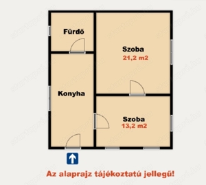 Tompa belterületén 2 szobás kis családi ház, saroktelken! - kép 2