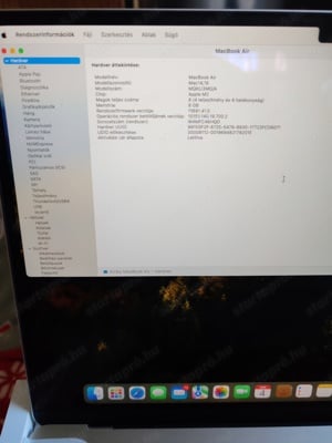 Apple Mac Book Air 2023 M2 15 Starlight 256 GB  - kép 5