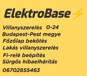 Villanyszerelő Bp - Pest megye 7 24