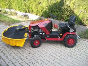 16 LE-s Briggs motoros, Panter FD-5 fűkaszáló traktor, cseh gyártmány! - kép 4