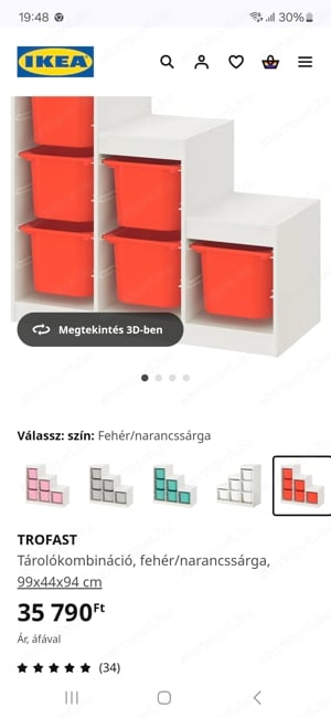 Ikea játék tároló  - kép 2