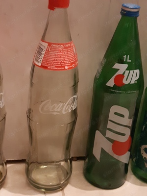 Retro 7Up 1L-es üveg - kép 3