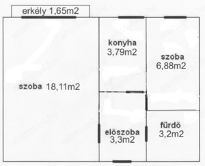 Miskolc-belvárosi, bútorozatlan, felújított, másfélszobás lakás kiadó. - kép 10