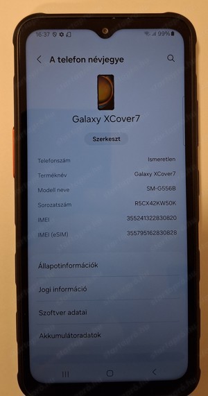 Eladó Samsung Galaxy Xcover 7 5G DS Enterprise Edition, 6 128GB, fekete - kép 2