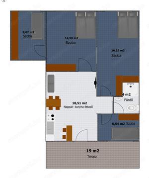 Azonnal költözhető!! Az  osztrák határtól  5 km-re Mosonmagyaróvár sétálóutcájában 1 Em-i  4 szobás  - kép 7