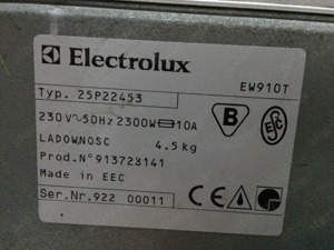 Electrolux EW910T felültöltős mosógép - kép 6