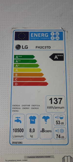 LG elöltöltős 8kg-os mosógép,Direct Drive, Inverter, szép eladó! - kép 4