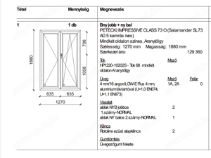 Műanyag ablak mérete 1880x1270