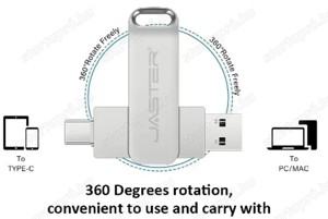 256 GB USB 3.0 type C dual interface pendrive full fém 2in1