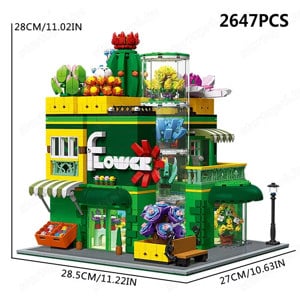 Lego komp. Creator Icons Virágbolt Virág Bolt Moduláris ház 2660db Lepin ÚJ - kép 2