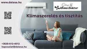 Klíma telepítés, Fertőtlenítő mosás, Javítás, Értékesítés