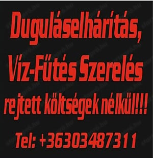 Duguláselhárítás, Víz-Fűtés Szerelés 