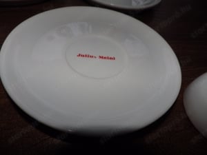 Julius Meinl fehér porcelán csésze Melange 4 + tejes kancsó  - kép 4