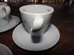 Julius Meinl fehér porcelán csésze Melange 4 + tejes kancsó  - kép 6