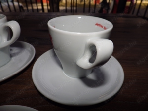 Julius Meinl fehér porcelán csésze Melange 4 + tejes kancsó  - kép 7