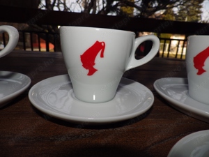 Julius Meinl fehér porcelán csésze Melange 4 + tejes kancsó  - kép 8