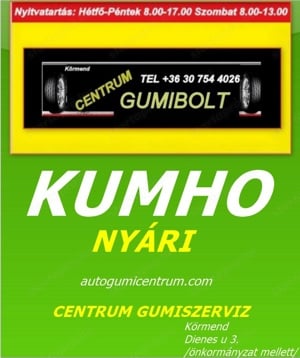 Kumho nyári új gumik - kép 14