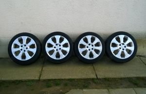 Eladó 4db 17-es 5x110-es Opel alufelni gumival - kép 1