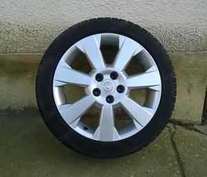 Eladó 4db 17-es 5x110-es Opel alufelni gumival - kép 2