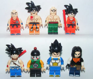 Lego Dragon Ball Z Anime figurák Songoku Android 17 Violet Krillin figura ÚJ - kép 4