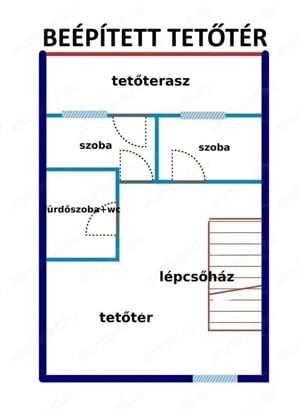 Nyíregyháza belvárosban 215 nm-es 4 szoba-nappalis sorház garázzsal-udvarral eladó! - kép 13