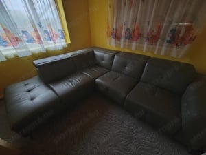 Eladó! Xora relax bőr sarokkanapé  - kép 1