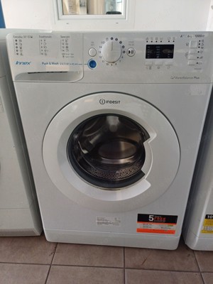 Használt Indesit BWSA 61053 W EU Keskeny Elöltöltős Mosógép [H16675] 3-6 hónap garanciával - kép 1