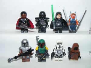 Lego Star Wars figurák Ahsoka Boba Fett Dark Trooper Jawa Moff Gideon figura ÚJ - kép 3