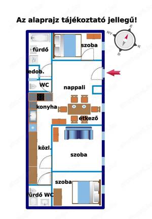 Eladó Pesten a BELVÁROSBAN (7.ker.), egy FELÚJÍTOTT, nappali + 3 szobás, KÉT fürdőszobás szép lakás - kép 10