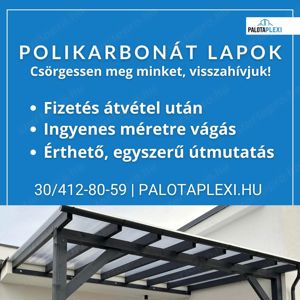 Polikarbonát lapok - Versenyeztesse árajánlatunkat!