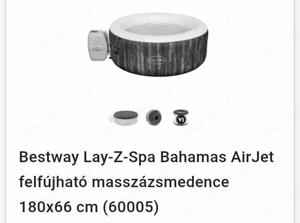 Bestway Lay-Z-Spa Bahamas jacuzzi masszázsmedence eladó, ÚJ! - kép 4