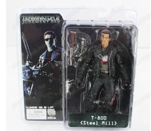 Neca Terminator 2 T-800 figura battle damaged Steel Mill bontatlan