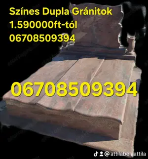 Sírkövek Gránitok Kiemelkedő Akciós Áron Ország Egész Területén - kép 9