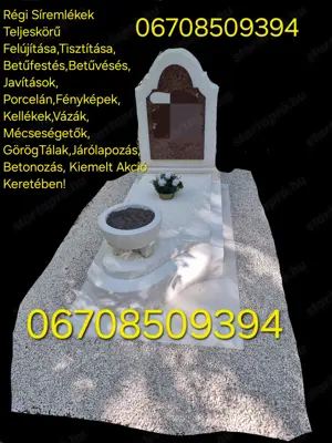 Sírkövek Gránitok Kiemelkedő Akciós Áron Ország Egész Területén - kép 5