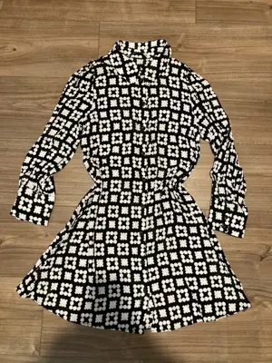 Zara mintás viszkóz miniruha M
