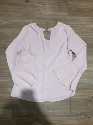 Primark harang ujjú rózsaszín csinos irodai blúz S - kép 2
