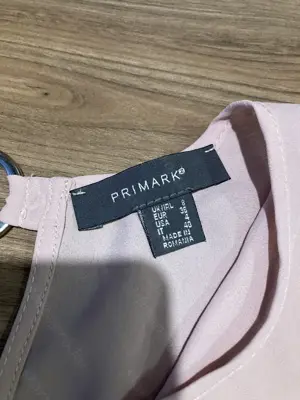 Primark harang ujjú rózsaszín csinos irodai blúz S - kép 4