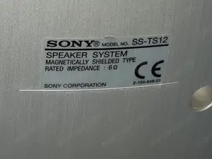 SONY SS-TS12 házimozi hangfal front pár jól működő - kép 3