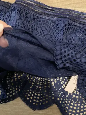 Victoria s secret kék elegáns, szexi csipkés corset top (új, címkés) S - kép 5