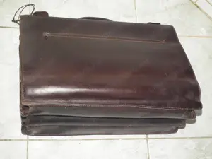 Dögnehéz régi sok rekeszes nagy Blázek & Anni férfi valódi bőrtáska bőr táska nr.3 - kép 8