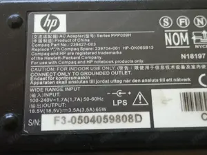 eredeti hp laptop töltő eladó 8000ft óbuda személyesen óbudán lakcimemen vagy posta elöre fizetés ut - kép 2