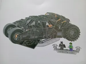Lego komp. Super Heroes 76240 Batman autó Tumbler ( 76023 ) Batmobil 1869db Lepin ÚJ - kép 5